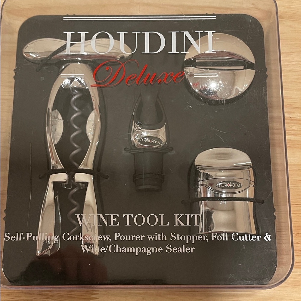 Deluxe Silver Wine Tool Kit